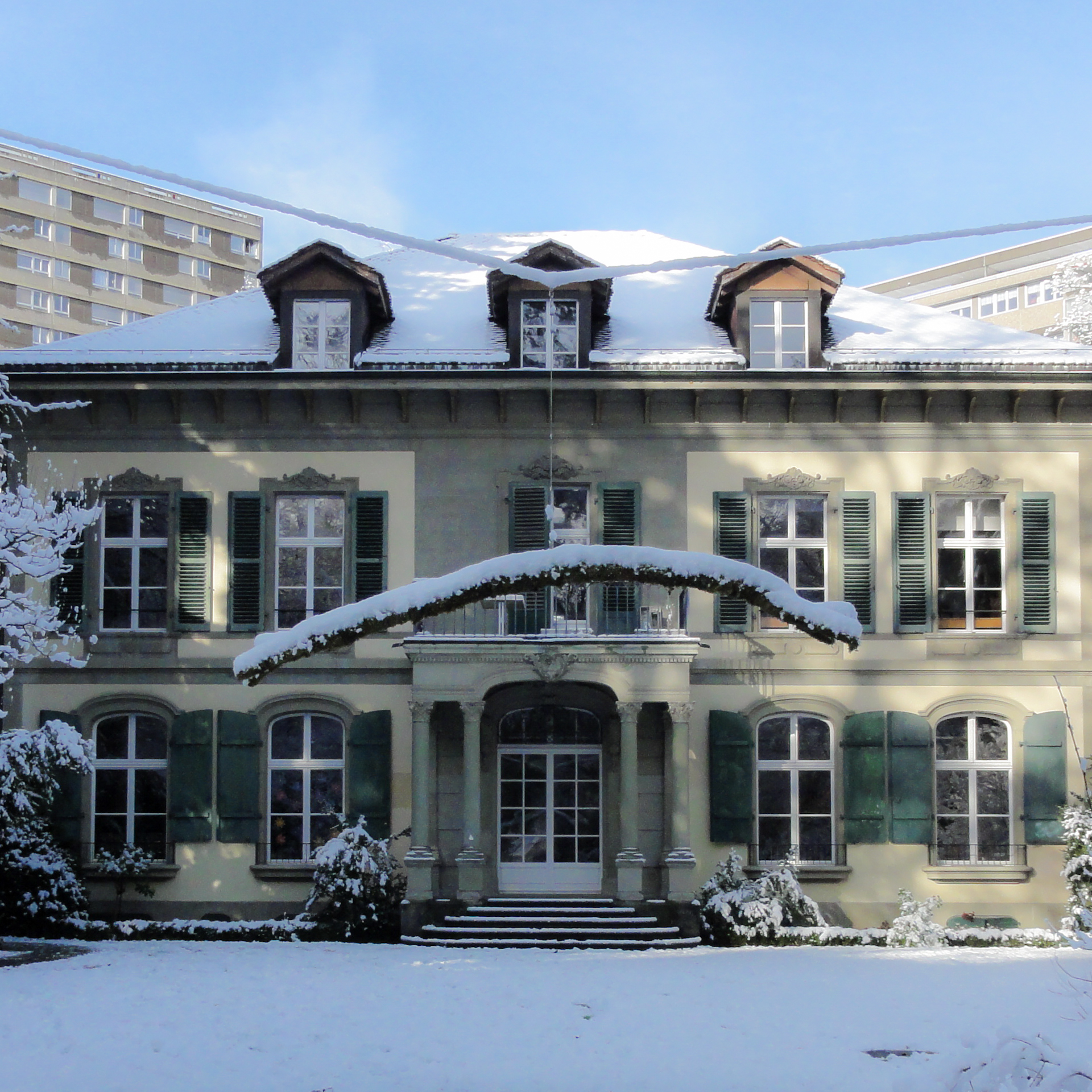 Balance im Park Fellerstock im Winter